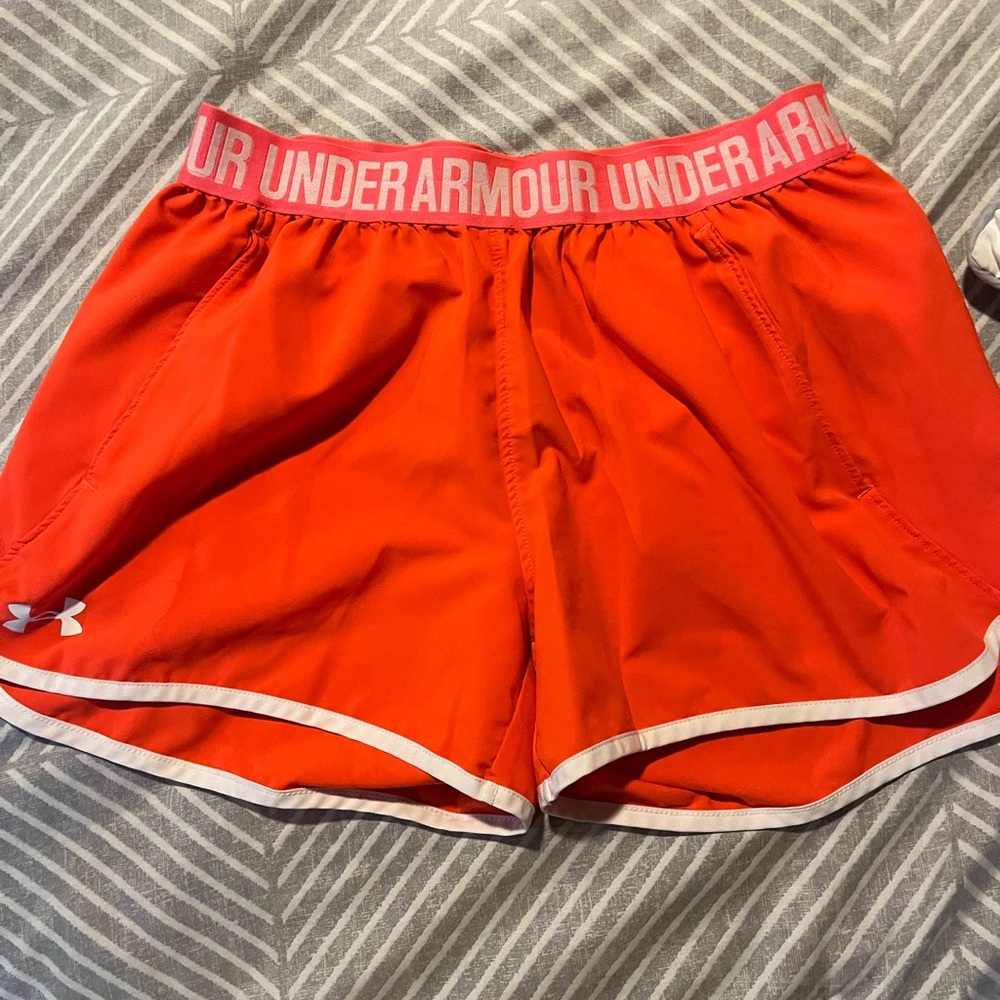 Under Armour Women's Red Athletic Shorts